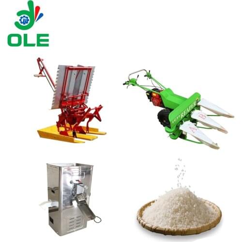 Whole Process Manual Paddy Planting Machine Rice Reaper/Harvester Machine Small Rice Milling Machine