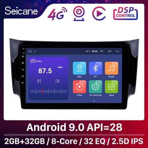 Seicane 2Din GPS Multimedia Player Head Unit For 2012 2013-2016 NISSAN SYLPHY Android 10.0 DSP 2Din Car Radio Support SWC WIFI