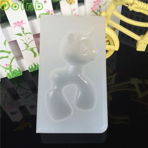 Pony Animal Horse Silicone Mold Cake Decoration Fondant Cabochon Candy Pendant Jewelry Casting Resin Molds for Jewelry