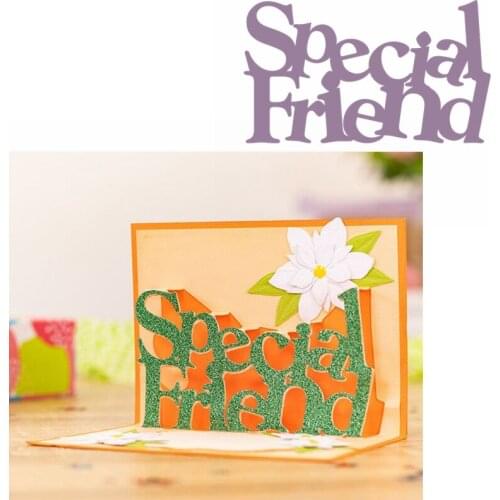 Special Friend Die Cuts For Card Making New 2019 DIY Phrases Metal Cutting Dies Stencils