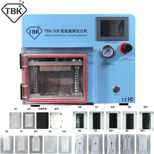 TBK-508 LCD Curved Touch Screen Freezing Separating MachineVacuum Laminating OCA Repair Bubble Remover Machine Mould For Free