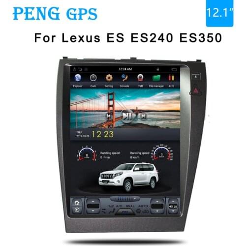 Tesla style Car GPS Navigation For Lexus ES ES240 ES350 2004 2005 2007 2008 2009 2010 headunit multimedia radio no DVD player 4K