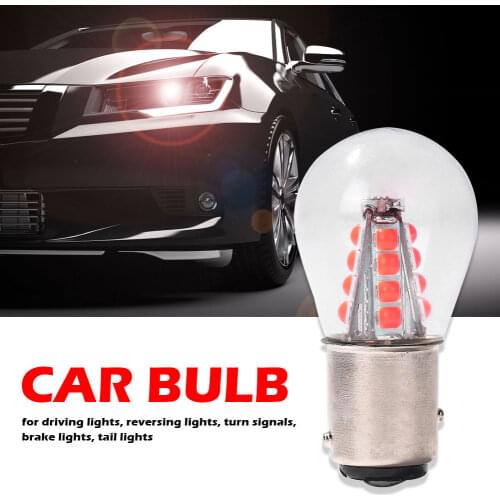Driving Turn Signals Brake Lights 12-24V LED Car Bulb 1157 BAY15D 3030 SMD Glass Turn Signal Brake Stop Reverse Light Bulb 3W