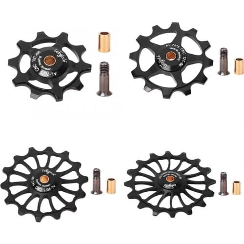 Aluminum alloy Jockey Wheel Rear Derailleur Pulley Bike 10/12/14/16T Positive&Negative Teeth Ceramic Bearing Guide Pulley Wheel