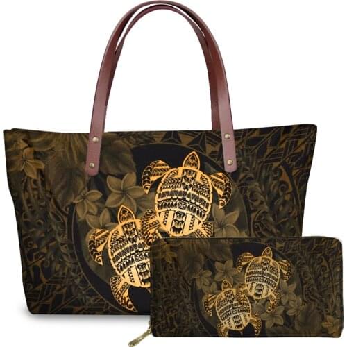 Bohemia Strips Pattern Sea Turtle Print Handbags Shoppnig Bags Tote Bag Women PU Leather Shoulder Bags Purse Bolsa Feminina 2021