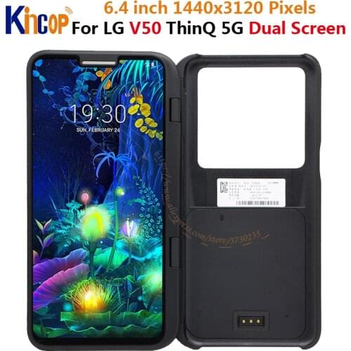 For LG v50 ThinQ 5G LCD Dual Screen Display Touch Screen Digitizer For LG V50 Dual Screen LCD Secondary Replacement