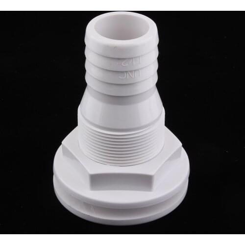 1.5inch Thru Hull Fitting Through Hull , Inlet Inner Diameter:1.5 inch,Outlet Inner Diameter: 1.1 inch
