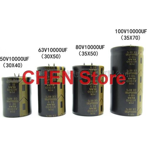 1pcs ELNA FOR AUDIO 10000UF 50V 63V 80V 100V LAO 50V10000UF 63V10000UF 80V10000UF 100V10000UF Hifi Filter Amplifier Capacitor