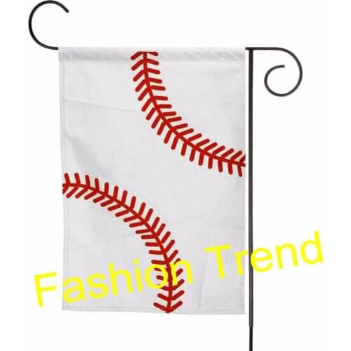 100pcs/lot free shipping New Arrival Personalized Baseball Sports Garden Flag