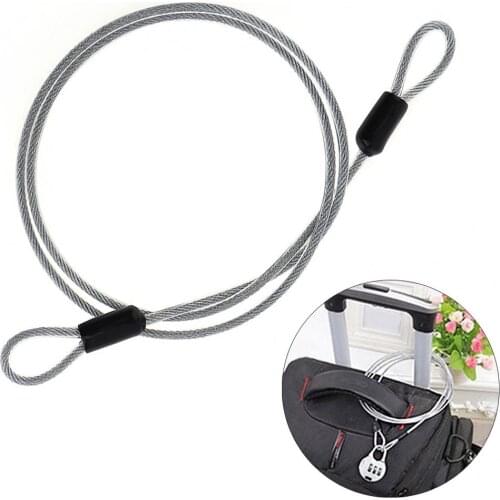 100cm Stainless Steel Bike Lock Wire Rope Line with Multiple Uses and High Strength for Electric Bicycle / Motorcycle