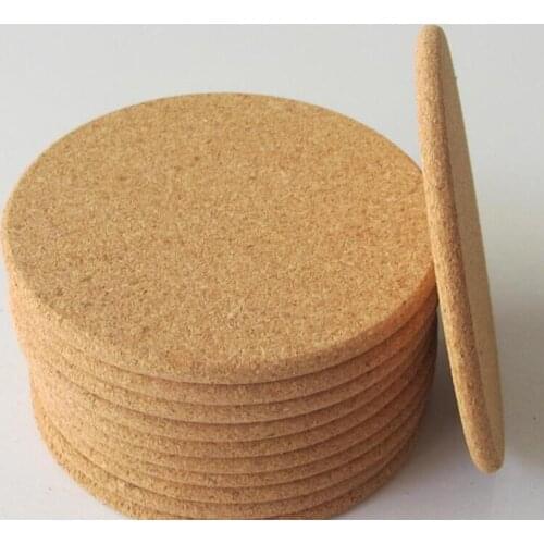 500pcs Classic Round Plain Cork Coasters Drink Wine Mats Cork Mats Drink Wine Mat ideas for wedding and party gift