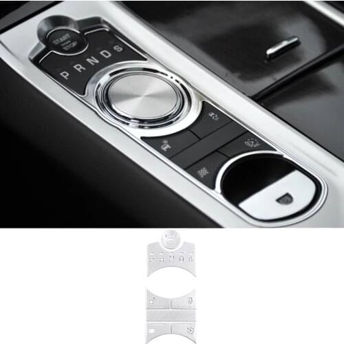 7Pcs Car Central Control Gear Button Cover Decoration Sticker for Jaguar XF 2012-2015