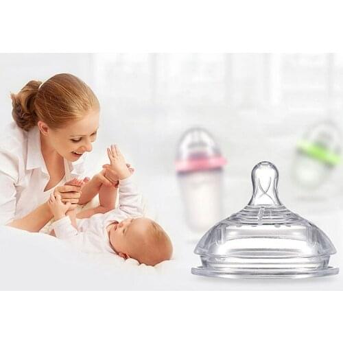7cm Big Mouth Baby Pacifier Infant Transparent Nipple Liquid Silicone Feeding Water Milk Bottle Accessories Mobile Phone Straps