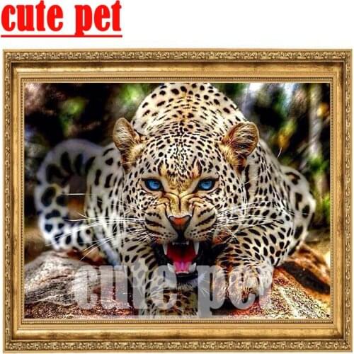 No Frame Decor Diamond Painting leopardEmbroidery Cross Stitch Home Decor DIY Diamond Paintings Kit Painting wallpaper Diamond