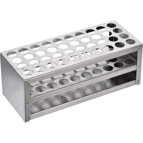 14Mm 40 Hole Aluminum Test Tube Rack Multifunctional Laboratory Test Tube Holder Laboratory Equipment