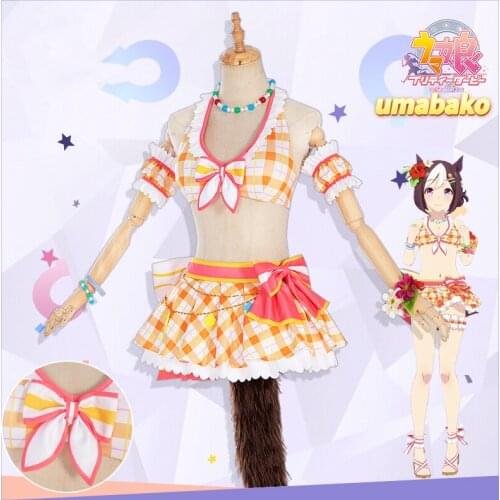 Anime Umamusume: Pretty Derby Season 2 Special Week Sweet Cute Swimsuit Cosplay Costume Halloween Women Free Shipping 2021 New