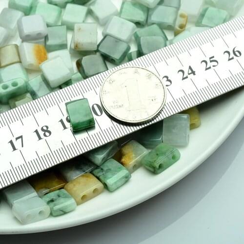 Authentic Burma jade bracelet accessories double partial bracelet jade natural a jade bamboo pieces