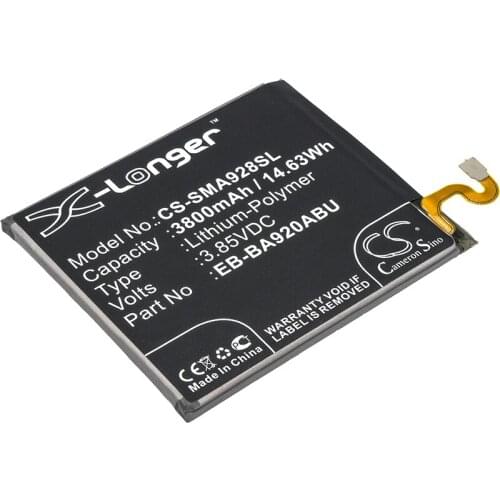 CS 3800mAh/14.63Wh battery for Samsung Galaxy A9 2018,Galaxy A9 2018 TD-LTE,A9s 2018,A9s 2018 Dual SIM,SM-A920,A920F