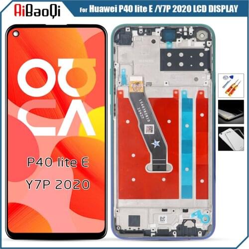 Original 6.39 inch For Huawei P40 lite E LCD Display huawei Y7P 2020 Touch Screen Digitizer Assembly parts+tools