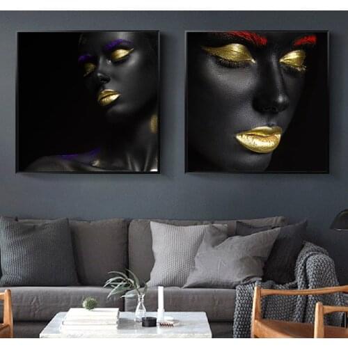 Home Decor Wall Art Nordic Canvas Painting Nordic Bedroom Living Room Gold Black White Minimalist Modern Fashion L Picture