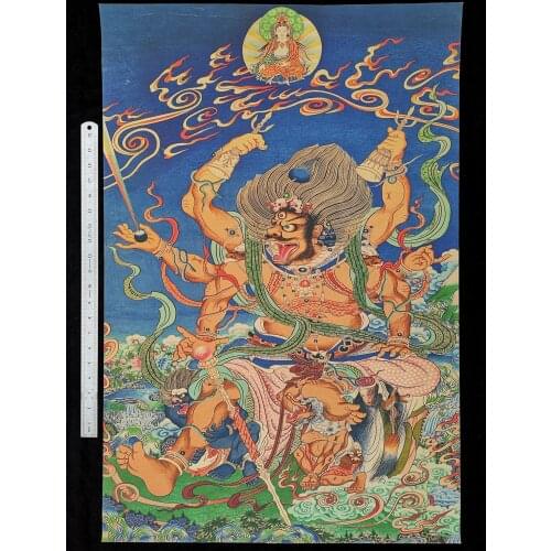 YIZHU CULTUER ART COLLECTION VINTAGE DECORATION SACRED BUDDHIST BUDDHAS THANGKA PAINTINGS