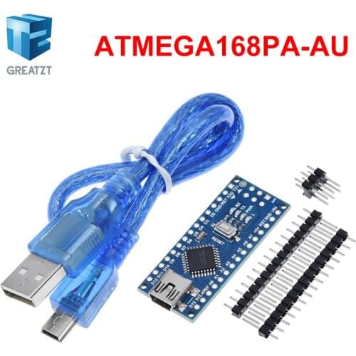 GREATZT Nano Atmega168 controller compatible for arduino nano Atmega168PA-AU CH340 CH340C replace CH340G USB driver