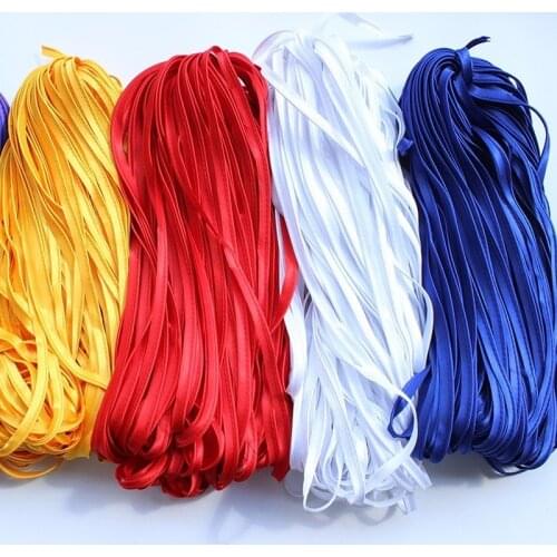 Factory direct wholesale red blue yellow piping tape string rope home textile pillow quilt set edge rolling flag robe 200 Yards