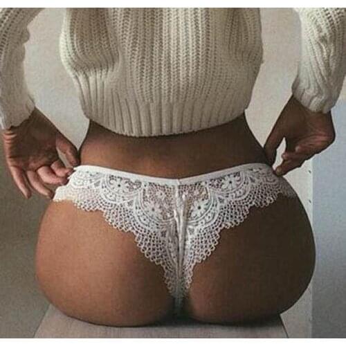 Lace hollow-out sexy club underwear breathable sexy club underwear briefs