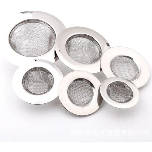 Stainless Steel Kitchen Sink Filter Bathroom Floor Drain Filter Toilet Sewer Drain Hair Colanders Strainers
