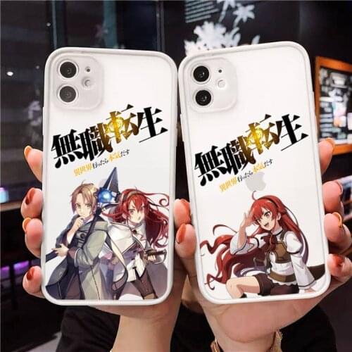 Mushoku Tensei Jobless Reincarnation Phone Case For iPhone 12 11 Mini Pro XR XS Max 7 8 Plus X Matte transparent White Cover