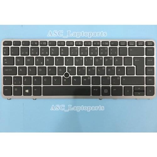 New SD Swedish Nordic Finnish svenska Suomalainen Backlit Keyboard For HP Elitebook 840 G1 850 G1 840 G2 850 G2 740 G1 740 G2 BF