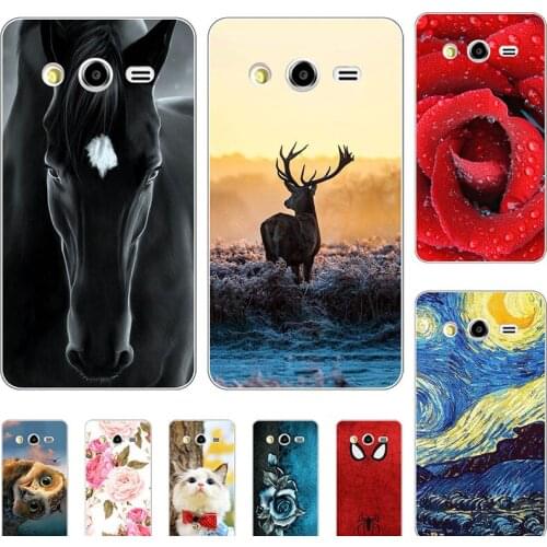 Cute Animal Cat Printing Case For Samsung Galaxy Grand Duos i9082 i9080 Neo Plus i9060 i9062 Cover Relief Cartoon Funda Coque
