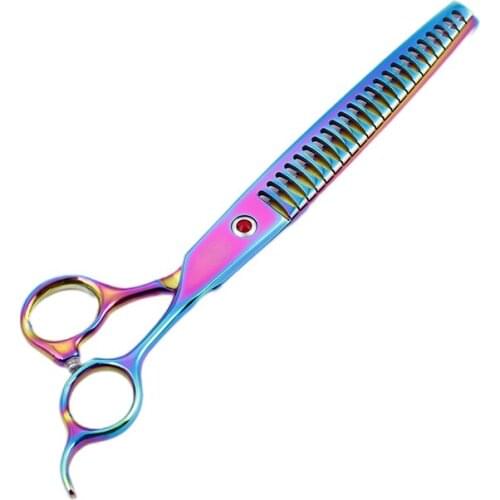 8 Inch High Grade Violet Japanese Stainless Steel 440C Professional Pet Scissors Grooming