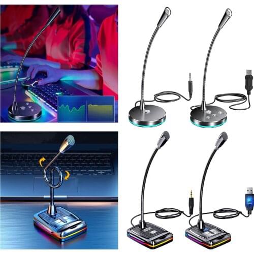 Wired Desktop Microphone Meeting Mic Works With PC Desktop Notebook For Public Speech Meeting