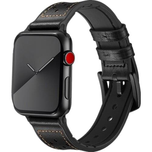 Pulseira for apple watch 5 band 42mm 44mm correa Leather Bands for iwatch Strap Series 4 3 2 link Bracelet 38mm 40mm cinturini