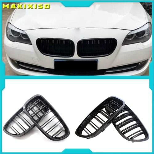 Grill Grille Gloss Black Kidney Sport for BMW F10 F18 F02 F11 M5 10-15 Dual Slat