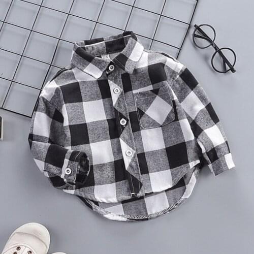 IENENS Kids Boys Gentlemen Shirt Tops Clothes Children Baby Boy Formal Cotton Top T-shirt Clothing Blouse Infant Shirts
