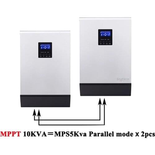 Solar Inverter 10000W Off Grid Converter 48V 80A MPPT Controller to 220V Pure Sine Wave Hybrid Inversor With 60A Battery Charger