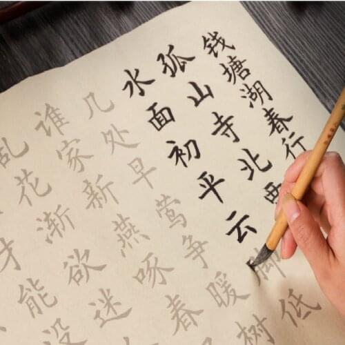 Ou Style Copybook Medium Regular/offical Script Brush Pen Copybook Chinese Calligraphy Book for Beginner Cuaderno Para Copiar