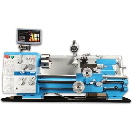 Precision of bench metal lathe CJM320B small Metal Manual Lathe spindle bore 38mm