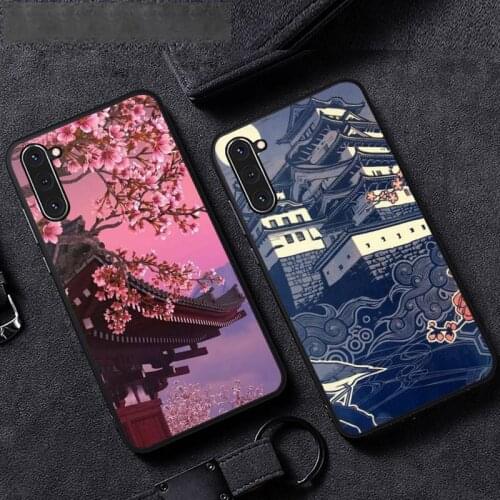 Japanese style Art Japan Phone Case For Samsung A51 A32 A52 A71 A50 A12 A21S S10 S20 S21 Plus Fe Ultra
