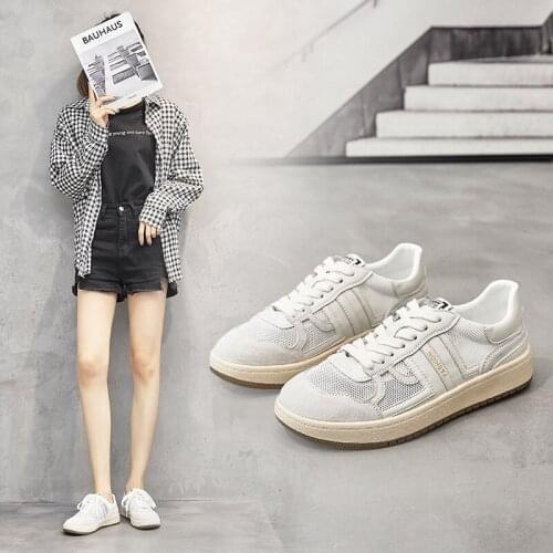 Womens Spring White Shoes Designer Neon Sneakers Fashion Casual Comfort Air Walking Mixed Color