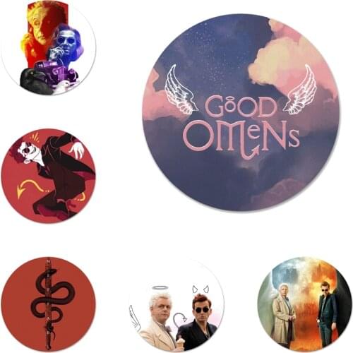 58mm Good Omen Badge Brooch Pin Accessories For Clothes Backpack Decoration gift