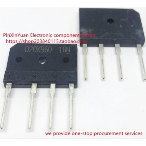 10PCS/LOT New original D20XB60 T20XB60 universal 20A 600V flat bridge rectifier bridge for induction cooker In stock