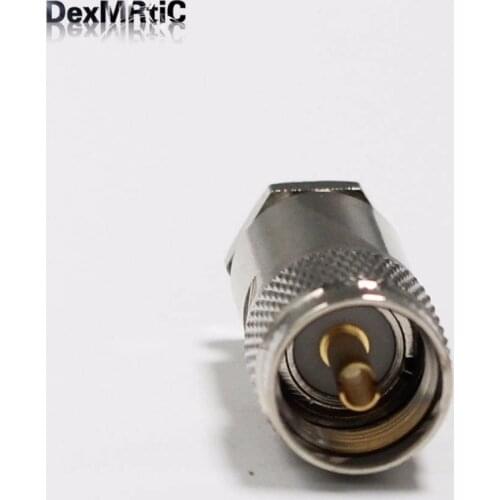 10PC Brand New UHF Male Plug Connector With For RG8,RG213,LMR400 Straight Nickelplated Wholesale