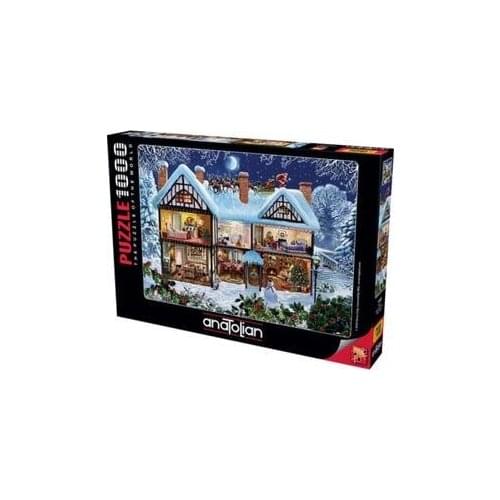 1000 Pieces Puzzle Anatolian Yılbaşı Seasons House For Adult&Kids Toy Educational Entertaintment Fun Enjoy Games Christmas Snow