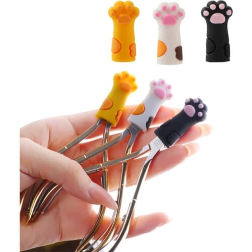 3PCS/Set Nail Nipper Cover Silicone Protective Sleeve Dead Skin Tweezers Cap For Nail Cuticle Scissors Manicure Pedicure Tools