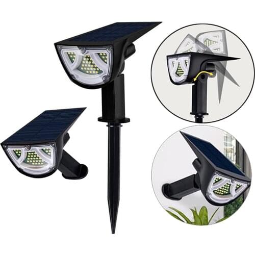 43 LEDs Solar Landscape Spotlights IP65 Waterproof Solar Powered Wall Lights