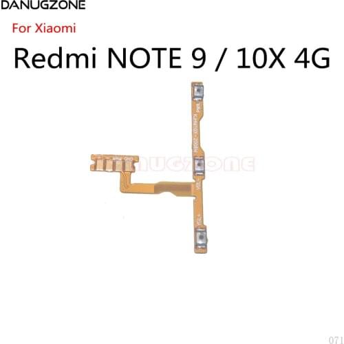 50PCS/Lot For Xiaomi Redmi NOTE 9 / 10X 4G Power Button Switch Volume Button Mute On / Off Flex Cable
