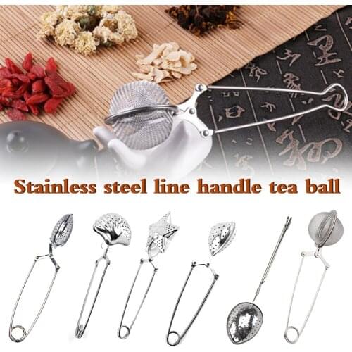6Pcs Tea Ball Infuser Cooking Infuser 304 Stainless Steel Extra Fine Mesh Strainer Tea Leave Spice Filter with Long Pin Handle